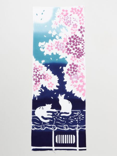 TENUGUI Towel - Sakura Cat