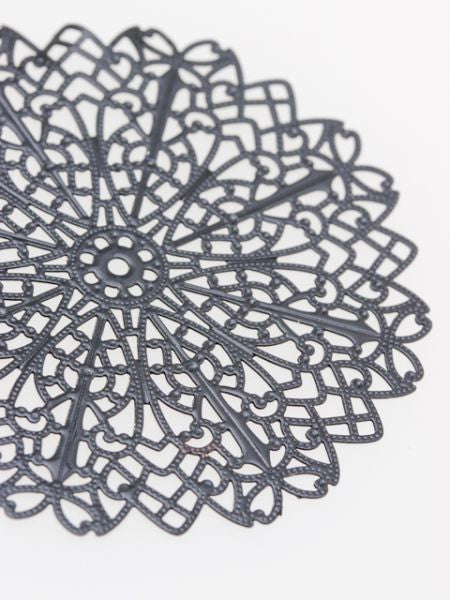 Oriental Pattern Openwork Metal Earrings