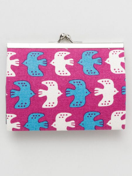 Retro Eastern Europe Motif GAMAGUCHI Clasp Wallet