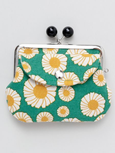 Retro Eastern Europe Motif Double GAMAGUCHI Clasp Purse