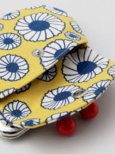 Retro Eastern Europe Motif Double GAMAGUCHI Clasp Purse