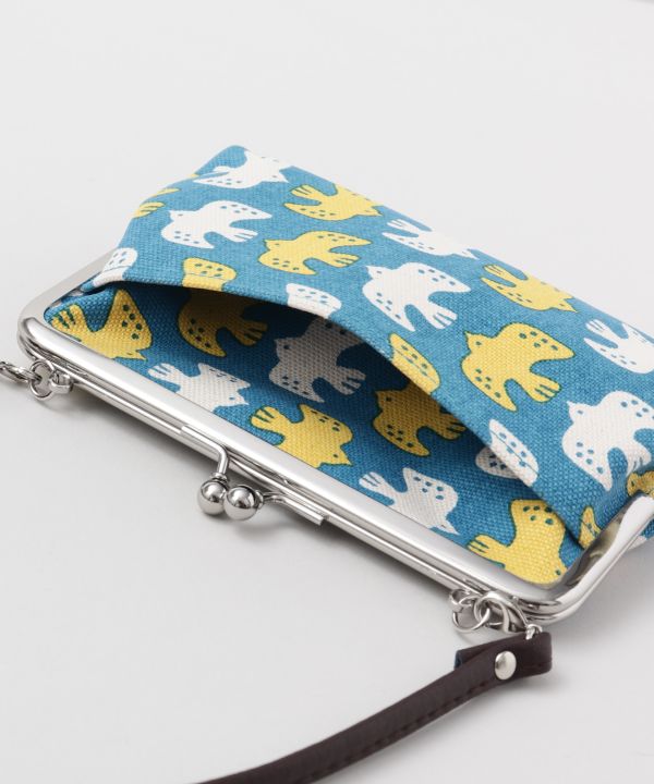 Retro Eastern Europe Motif GAMAGUCHI Clasp Bag