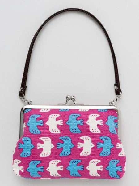 Retro Eastern Europe Motif GAMAGUCHI Clasp Bag