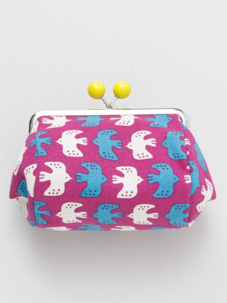 Retro Eastern Europe Motif GAMAGUCHI Clasp Pouch