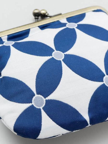 Japanese Traditional Crest Matelasse GAMAGUCHI Clutch Purse