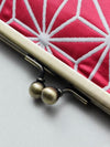일본 Traditional Crest Matelasse GAMAGUCHI Clutch Purse