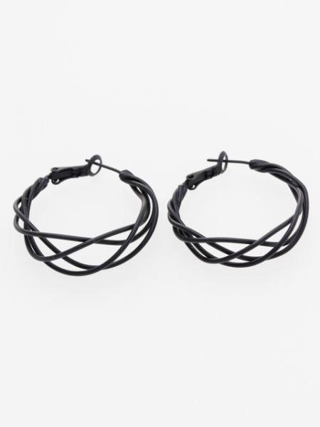 Metal Wire Hoop Earrings