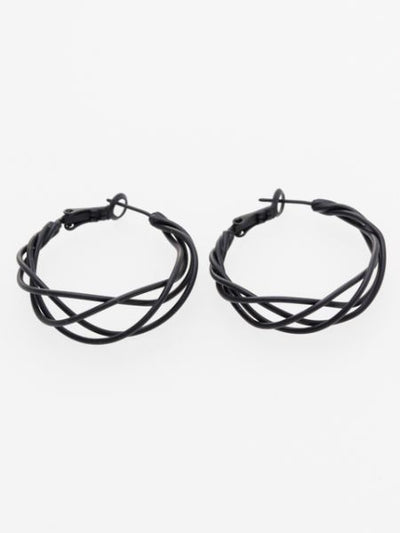 Metal Wire Hoop Earrings