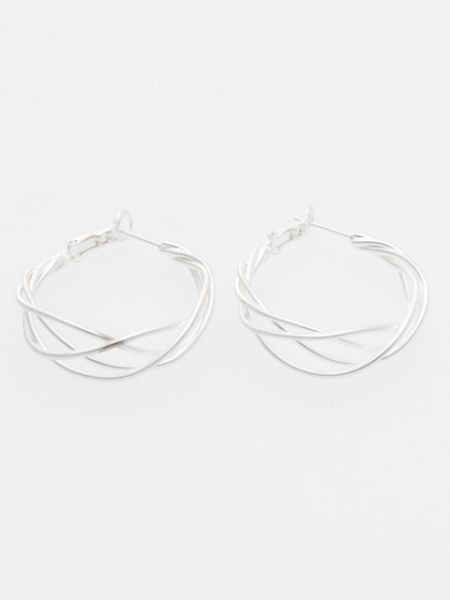 Metal Wire Hoop Earrings