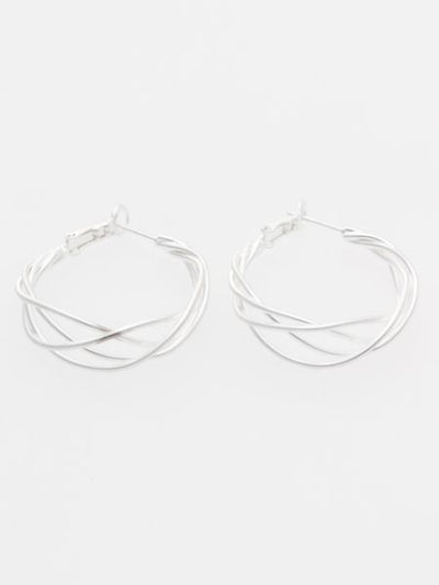 Metal Wire Hoop Earrings