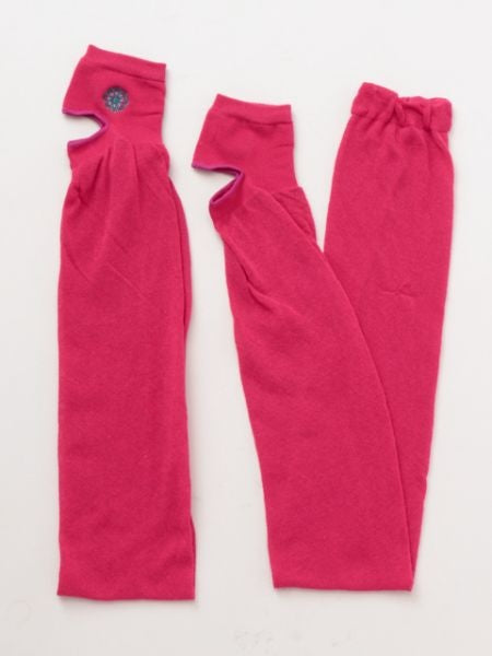 Embroidered Yoga Leg Covers by AMINA - Ametsuchi