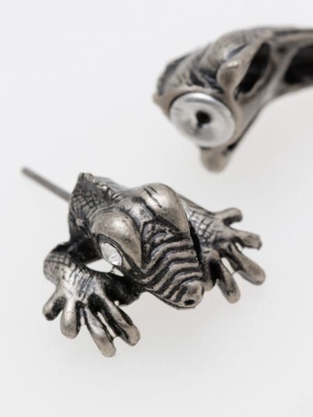 3D Lizard Metal Stud Earring (1pc)