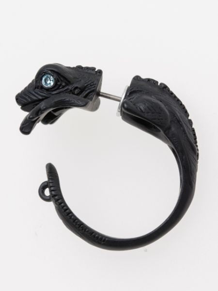 3D Lizard Metal Stud Earring (1pc)