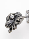 3D Lizard Metal Stud Earring (1 pieza)