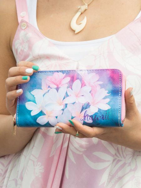 HAWAIIAN Flower Long Wallet
