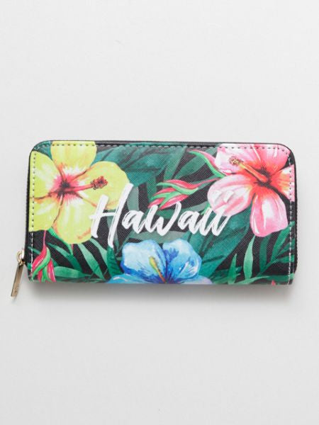 HAWAIIAN Flower Long Wallet