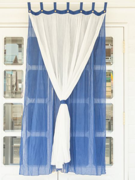 Layered Gauze Cotton Curtain 178cm