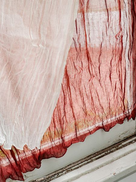Layered Gauze Cotton Curtain 138cm