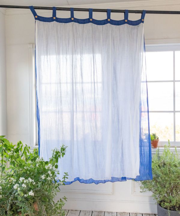 Layered Gauze Cotton Curtain 138cm