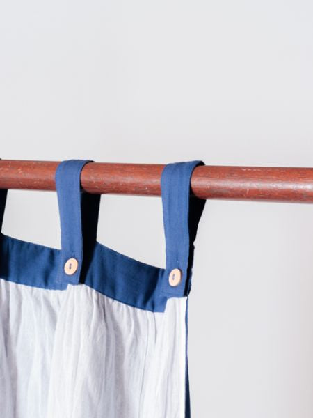 Layered Gauze Cotton Curtain 138cm