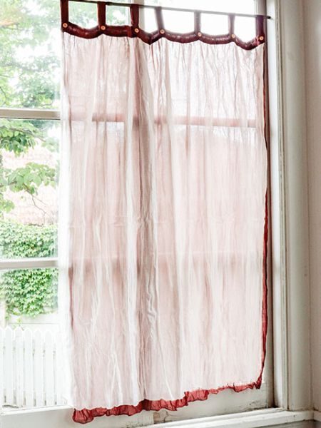 分層紗布棉窗簾138cm
