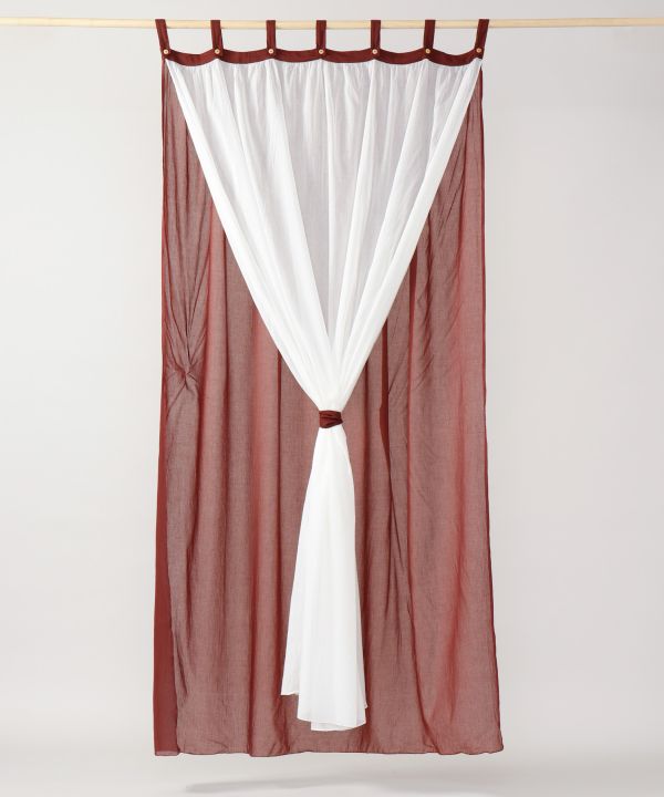Layered Gauze Cotton Curtain 200cm