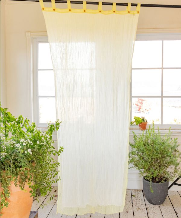 Layered Gauze Cotton Curtain 200cm