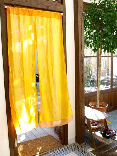 Rideau de porte NOREN en gaze de coton à couches
