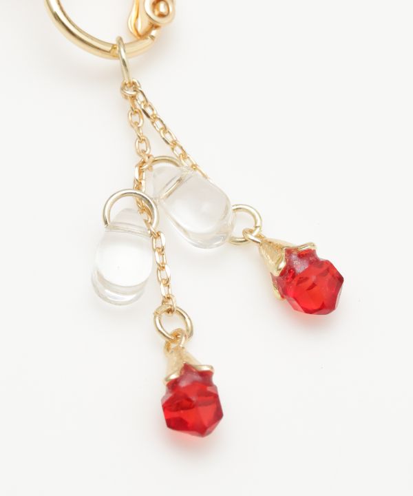 Openwork Flower Clip Earrings