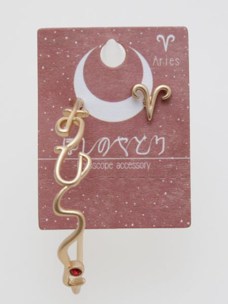 HIRAGANA Zodiac Earrings