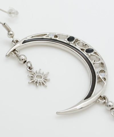 Sun and Crescent Moon Earrings