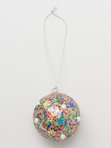 Glitter Ball Christmas Ornaments