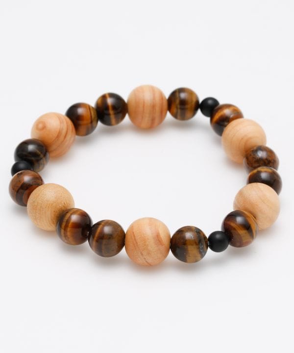 HINOKI-KAGOME Cypress x Tiger Eye Bracelet