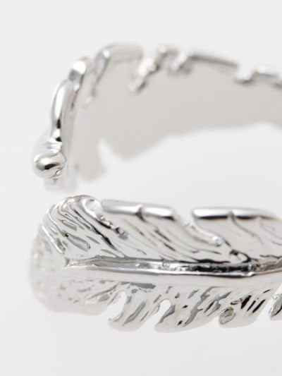 Feather Metal Ring Rings by AMINA - Ametsuchi