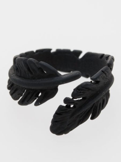 Feather Metal Ring Rings by AMINA - Ametsuchi