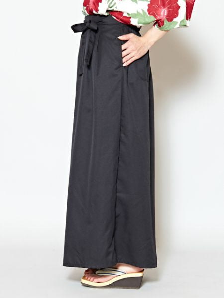 KIMONO Wide Pants - Back Pockets for Hip-up Effect