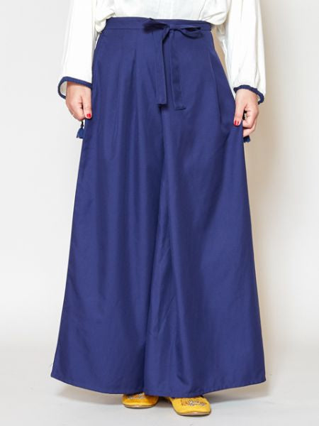 KIMONO Wide Pants - Back Pockets for Hip-up Effect