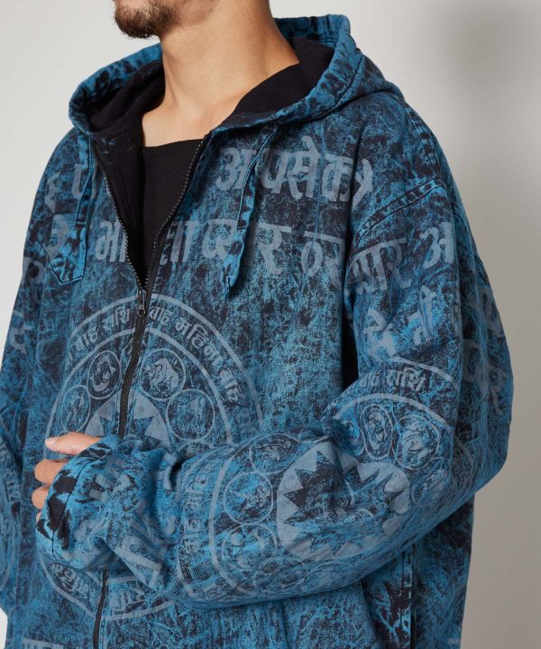 Constellation Printed Hoodie Jacket