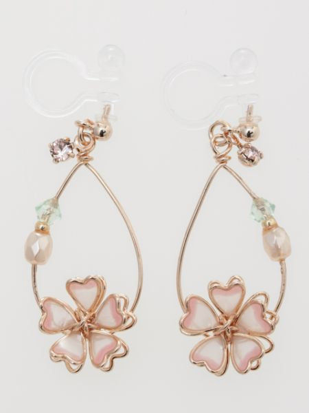 SAKURA Clip Earrings