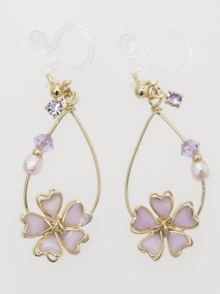 SAKURA Clip Earrings