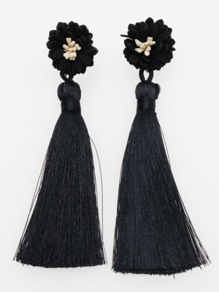 Boucles d'oreilles à pampilles chrysanthème