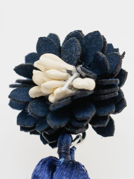 Boucles d'oreilles à pampilles chrysanthème