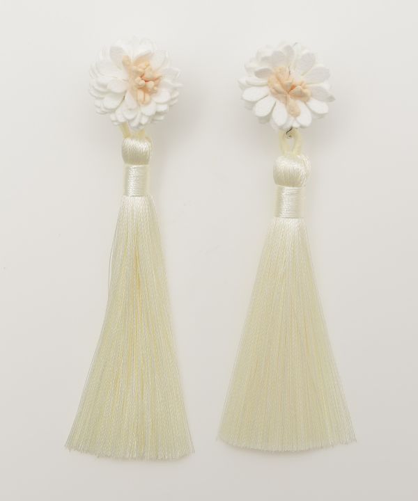 Chrysanthemum Tassel Earrings