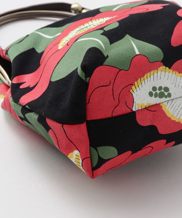 Floral Print GAMAGUCHI Shoulder Bag