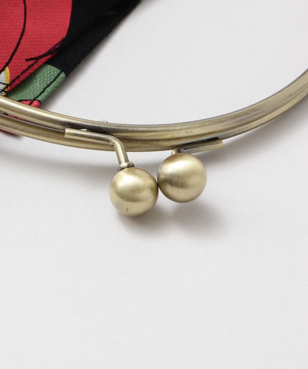 Floral Print GAMAGUCHI Shoulder Bag