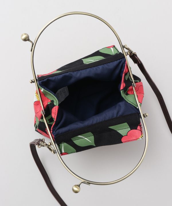 Floral Print GAMAGUCHI Shoulder Bag