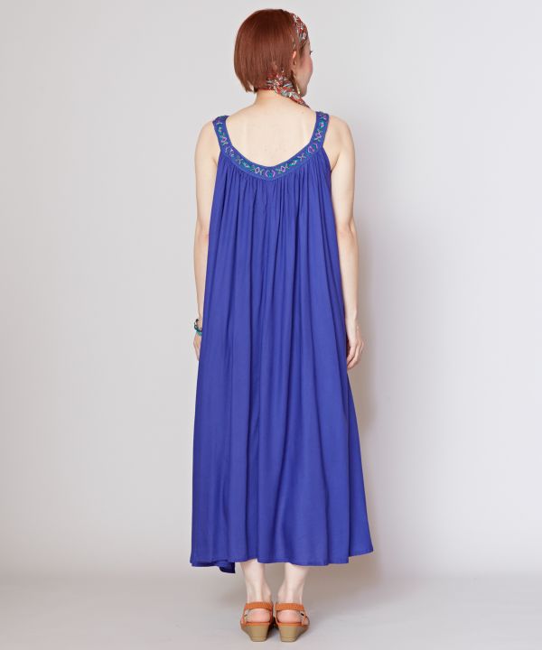 Flare Sleeveless Camisole Dress - Ametsuchi Flare Sleeveless Camisole Dress - Ametsuchi