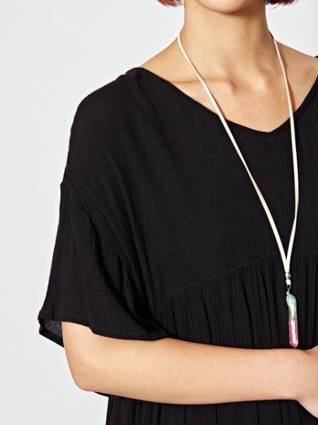 Rayon Crepe Tiered Dress