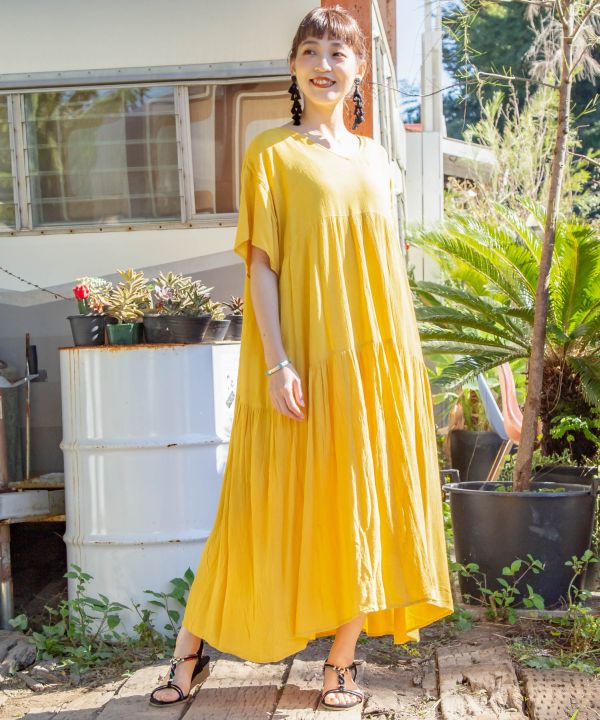 crepe tiered maxi dress Crepe Tiered Maxi Dress