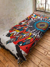 Colorful Feather Multi Cloth | Bed Cover